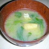 簡単★小松菜と揚げの味噌汁